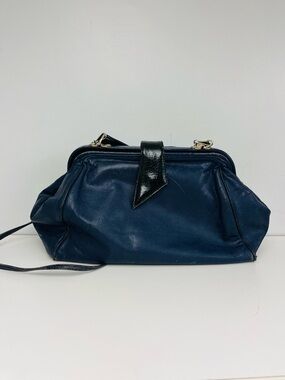 Vintage VERY PRELOVED Navy Blue Doctors Bag by BUENO